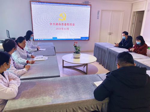 衡阳利来国际党支部党员同志认真讨论领会党代会精神
